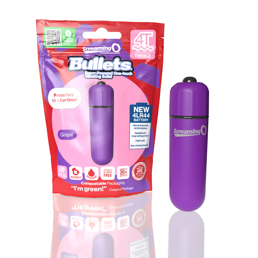 Screaming O 4T Bullet Grape 1 Ct | 817483015250 | Available at EroticWarehouse.com