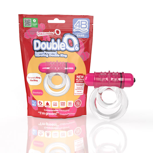 Screaming O 4B Doubleo 6 STRAWBERR 1 Ct | 817483015311 | Available at EroticWarehouse.com
