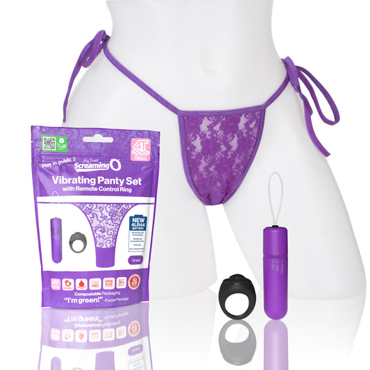 My Secret Screaming O 4T Panty Vibe Grape 1 Ct | 817483015458 | Available at EroticWarehouse.com