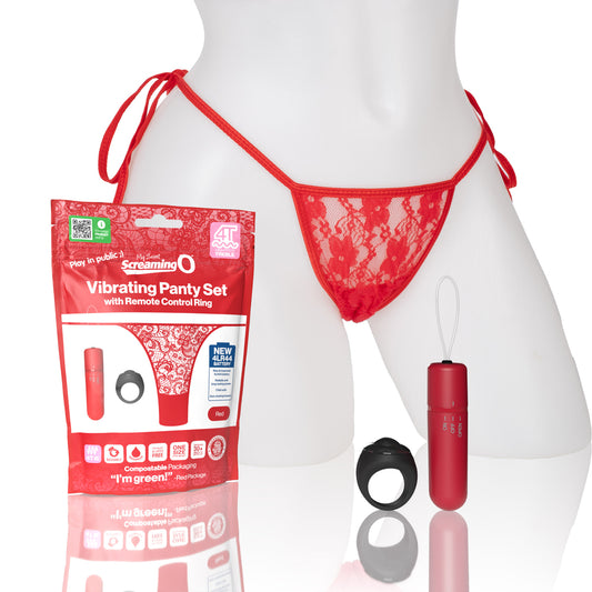 My Secret Screaming O 4T Panty Vibe Red 1 Ct | 817483015472 | Available at EroticWarehouse.com
