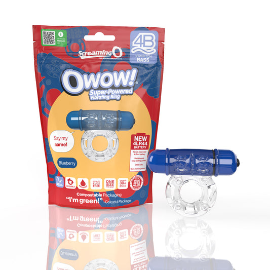 Screaming O 4B Owow Blueberry 1 Ct | 817483015489 | Available at EroticWarehouse.com