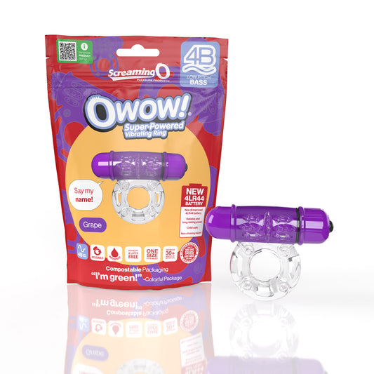 Screaming O 4B Owow Grape 1 Ct | 817483015496 | Available at EroticWarehouse.com