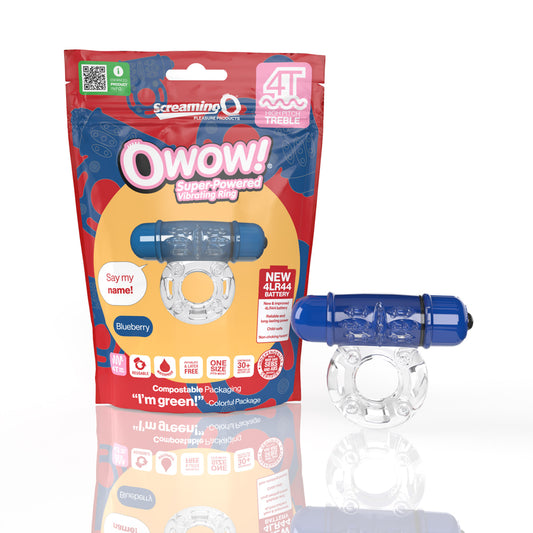 Screaming O 4T Owow Blueberry 1 Ct | 817483015526 | Available at EroticWarehouse.com