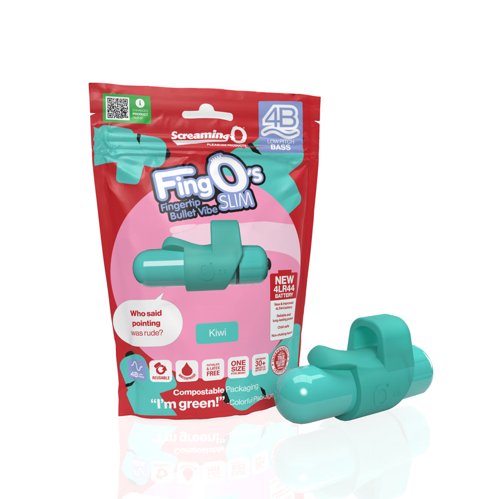 Screaming O 4B Fingo Slim Kiwi | 817483015991 | Available at EroticWarehouse.com
