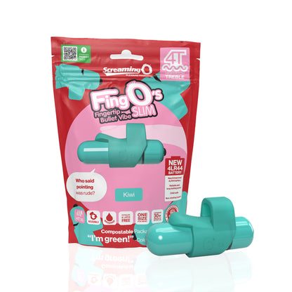 Screaming O 4T Fingo Slim Kiwi | 817483016035 | Available at EroticWarehouse.com