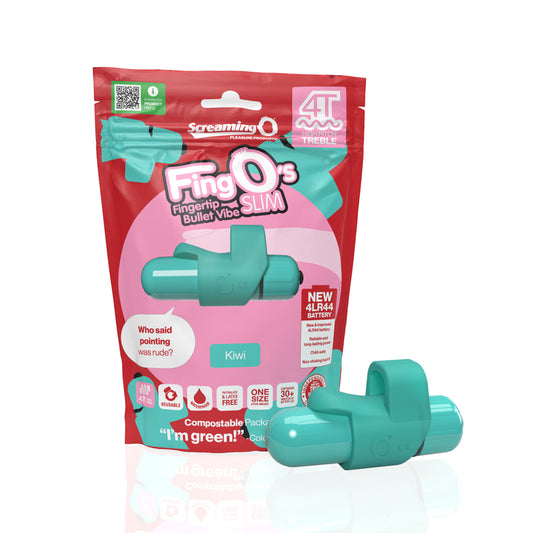 Screaming O 4T Fingo Slim Kiwi | 817483016035 | Available at EroticWarehouse.com