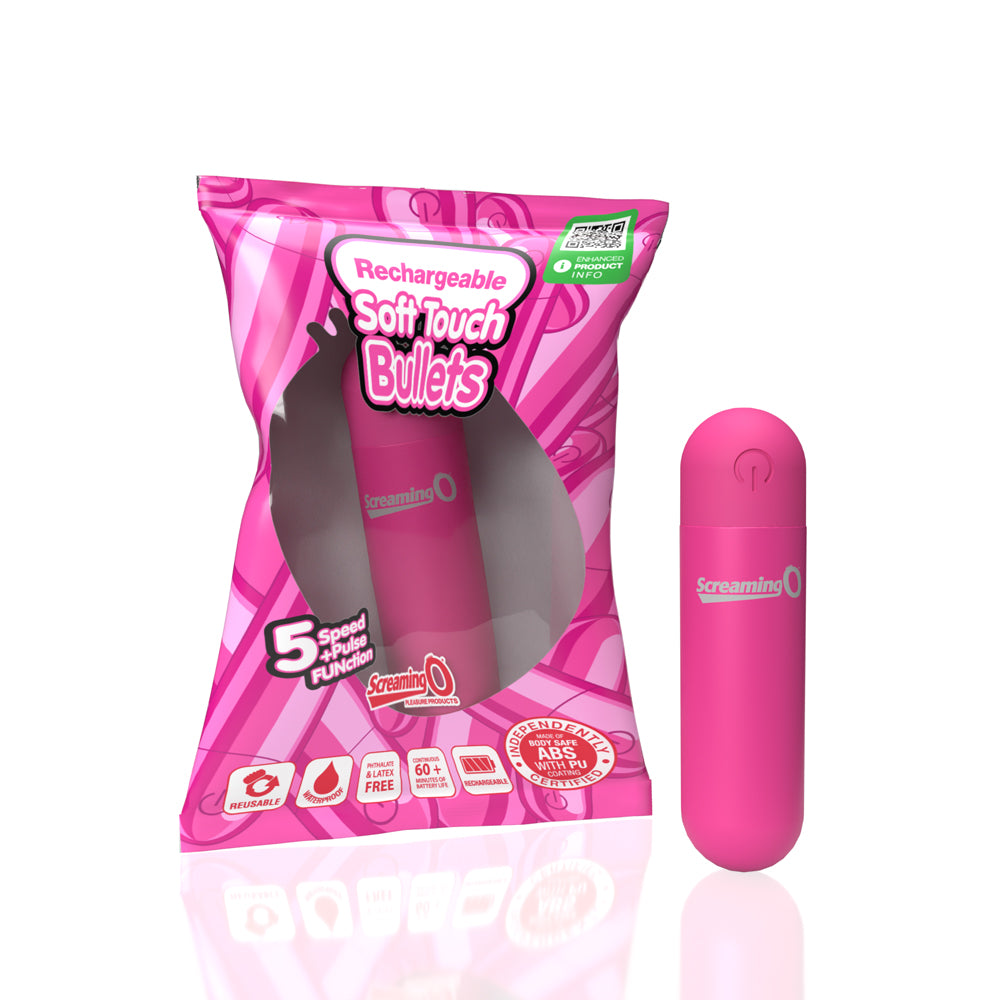 Screaming O Soft Touch Rechargeable Bullets Pink | 817483017902 | Available at EroticWarehouse.com