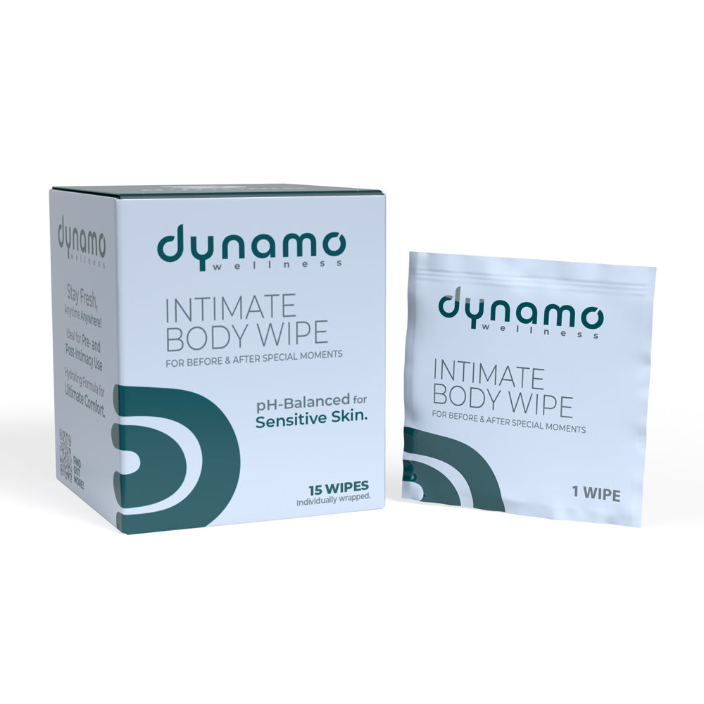 Dynamo Wellness Intimate Body Wipe 15pk | 817483018626 | Available at EroticWarehouse.com