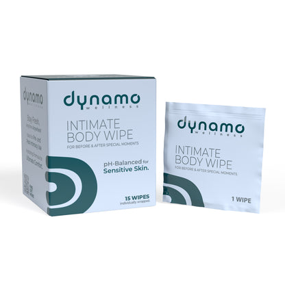 Dynamo Wellness Intimate Body Wipe 15pk | 817483018626 | Available at EroticWarehouse.com