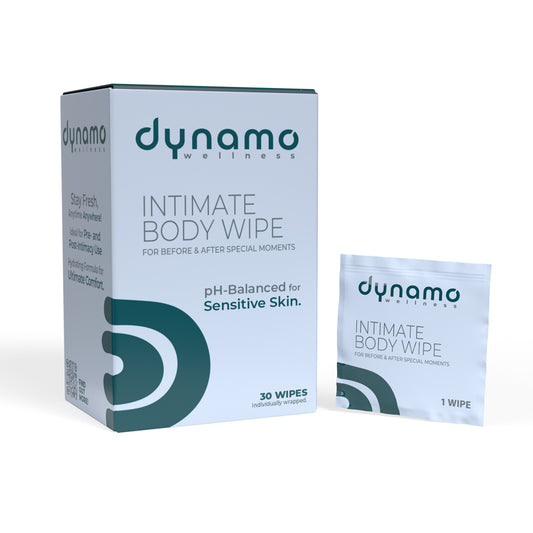 Dynamo Wellness Intimate Body Wipe 30pk | 817483018633 | Available at EroticWarehouse.com