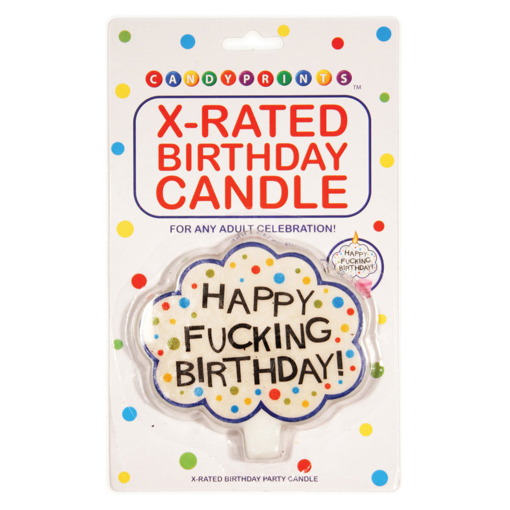 X-Rated Birthday Party Candle | 817717005491 | Available at EroticWarehouse.com