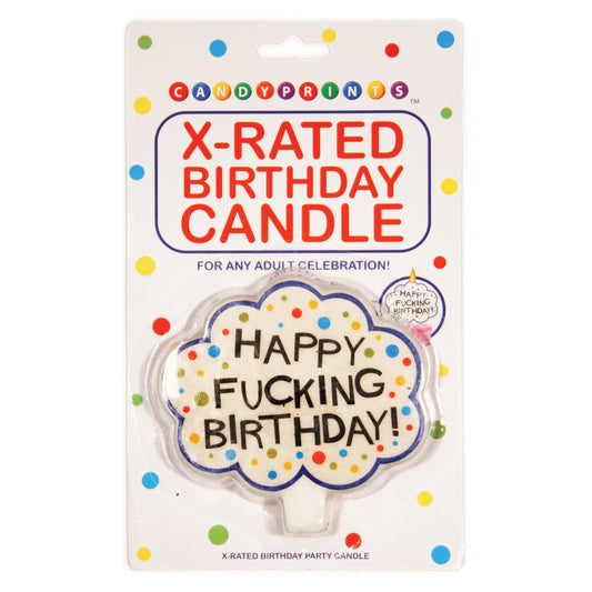 X-Rated Birthday Party Candle | 817717005491 | Available at EroticWarehouse.com