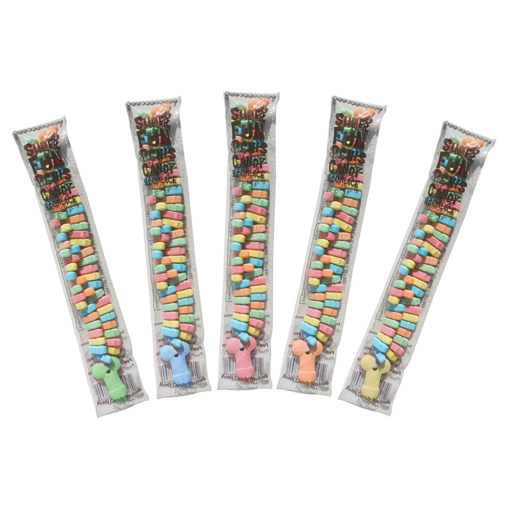Super Fun Penis Candy Necklace 24Ct Display | 817717006801 | Available at EroticWarehouse.com