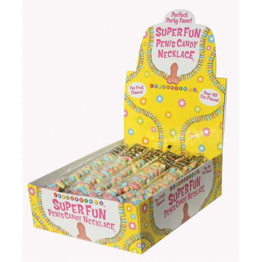 Super Fun Penis Candy Necklace 24Ct Display | 817717006801 | Available at EroticWarehouse.com