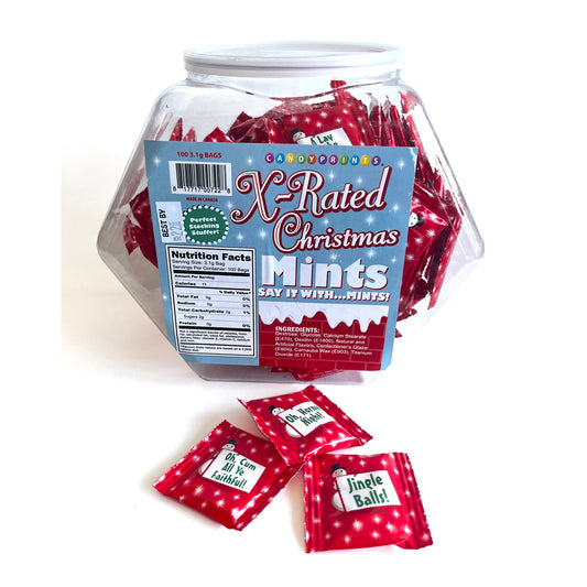 X-Rated Christmas Mints 100Ct Fishbowl | 817717007228 | Available at EroticWarehouse.com