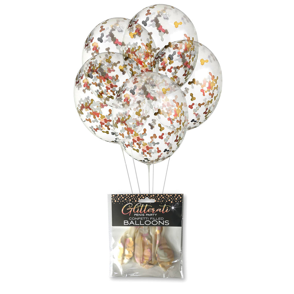 Glitterati Confetti Balloons | 817717010327 | Available at EroticWarehouse.com