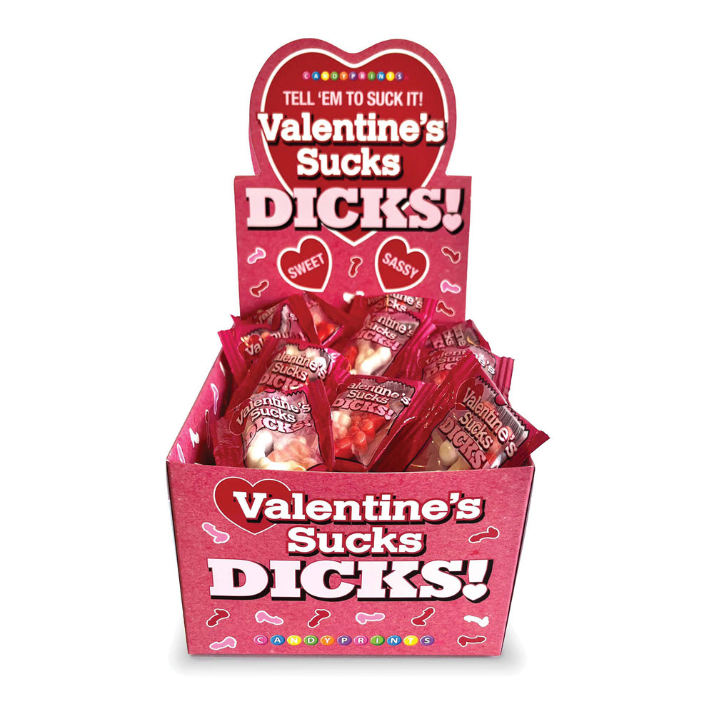 Valentine's Sucks Dicks 100Pk Display | 817717011966 | Available at EroticWarehouse.com