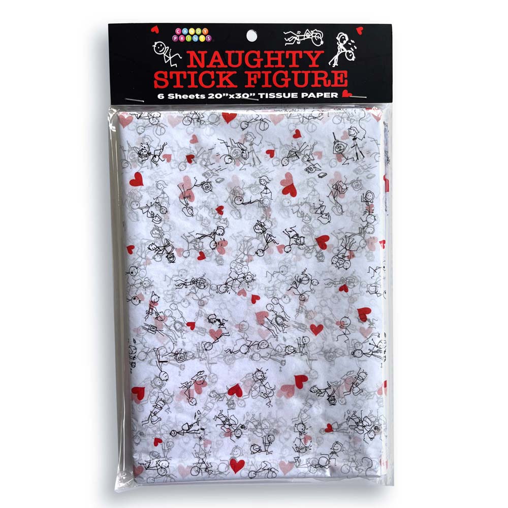 Naughty Stick Figure Tissue Paper | 817717012352 | Available at EroticWarehouse.com