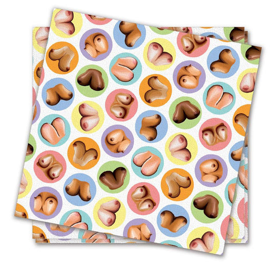 Mini-Boob Napkins | 817717036457 | Available at EroticWarehouse.com