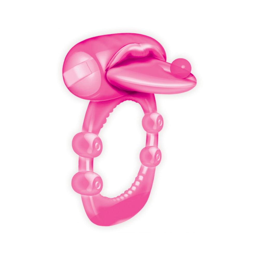 Xtreme Pierced Tongue Ring Magenta | 818631022960 | Available at EroticWarehouse.com