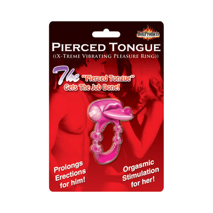 Xtreme Pierced Tongue Ring Magenta | 818631022960 | Available at EroticWarehouse.com