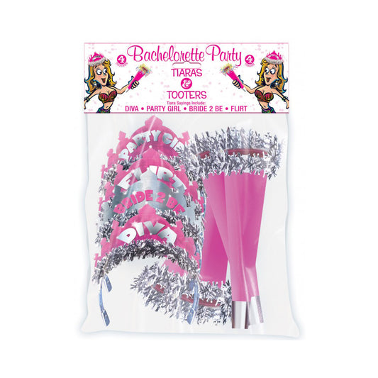 Bachelorette Tiara's And Tooters 8 Pack | 818631025053 | Available at EroticWarehouse.com