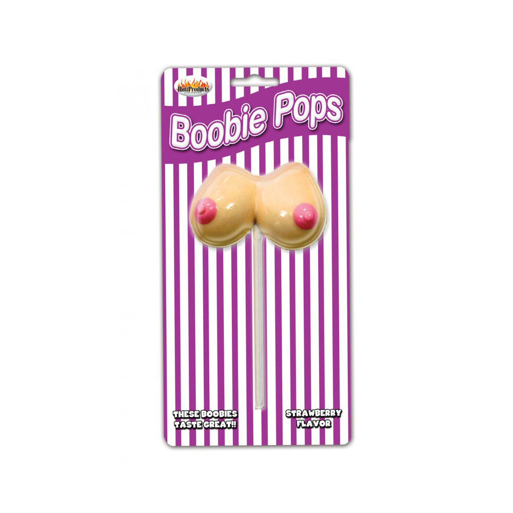 Boobies Pops Strawberry | 818631029136 | Available at EroticWarehouse.com