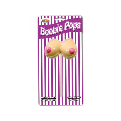 Boobies Pops Strawberry | 818631029136 | Available at EroticWarehouse.com