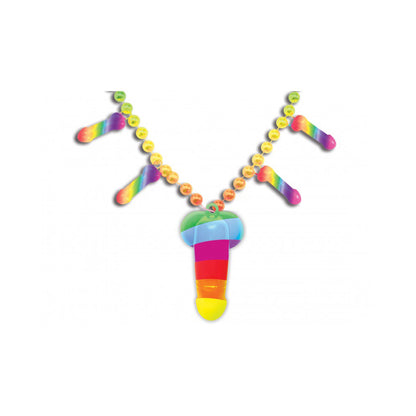 Rainbow Pecker Whistle Necklace | 818631029709 | Available at EroticWarehouse.com