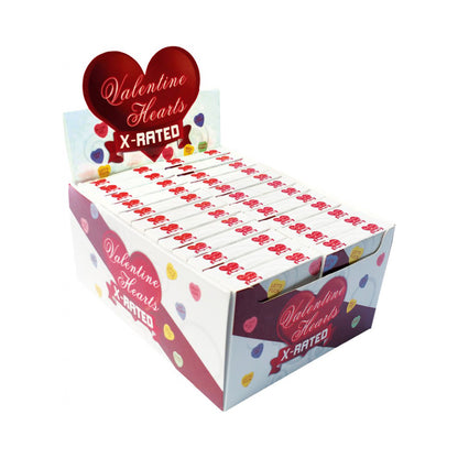 Valentines X Rated Heart Candy Asst Sayings - 24 Boxes/Display | 818631029914 | Available at EroticWarehouse.com