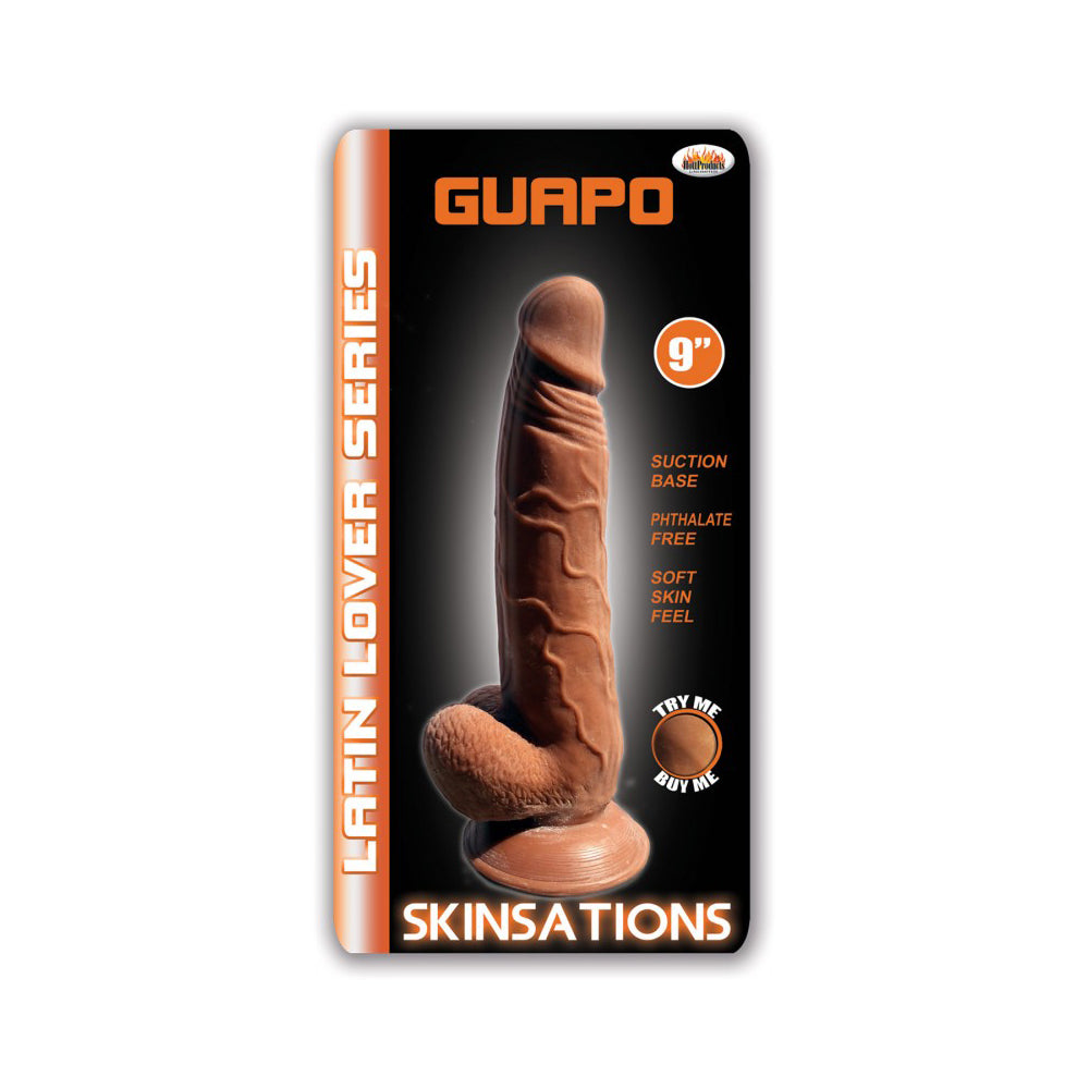 Skinsations Latin Lover Series Guapo 9" | 818631029938 | Available at EroticWarehouse.com
