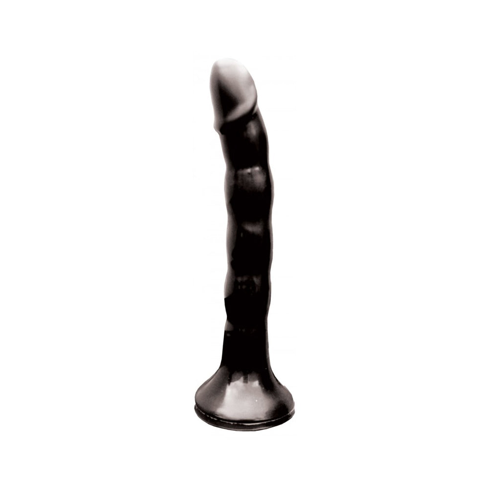 Skinny Me Strap On Dildo With Harness 7" Black | 818631030484 | Available at EroticWarehouse.com