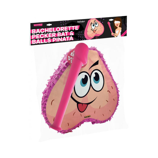 Pink Pecker Bat & Ball Bag Piniata Combo Pack | 818631031405 | Available at EroticWarehouse.com