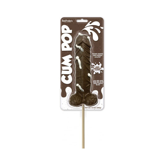 Cum Cock Pops Dark Chocolate Flavor 1Pc Clamshell | 818631032365 | Available at EroticWarehouse.com