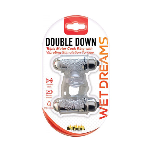 Wet Dreams Double Down Cock Ring | 818631032471 | Available at EroticWarehouse.com