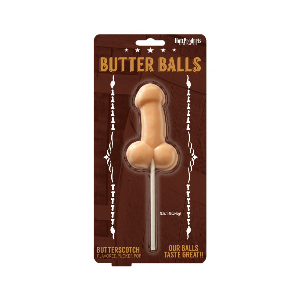 Butterballs Butterscotch Pecker Pop | 818631032525 | Available at EroticWarehouse.com