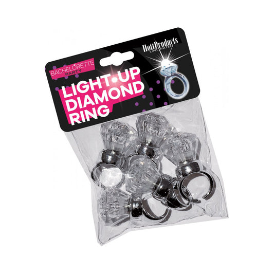 Light Up Diamond Ring 5Pk | 818631032556 | Available at EroticWarehouse.com