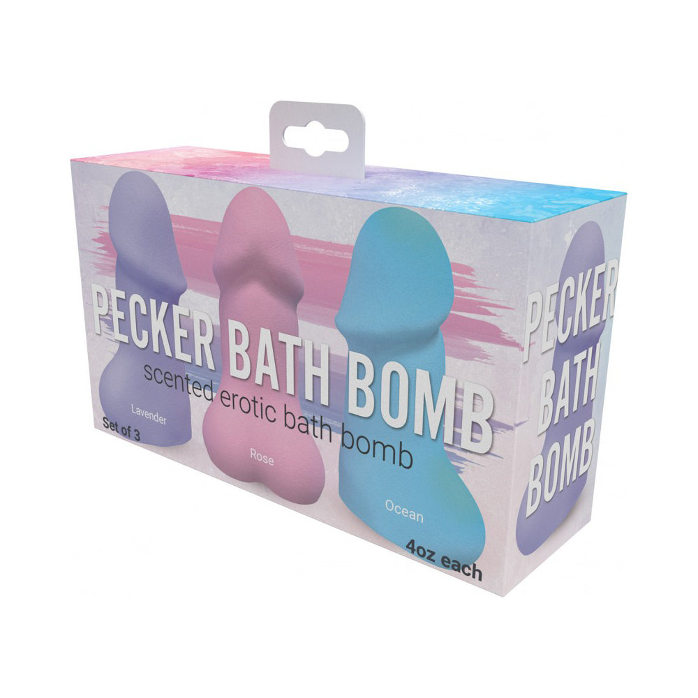 Pecker Bath Bomb 3Pk Jasmine | 818631032631 | Available at EroticWarehouse.com