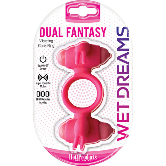 Wet Dreams Dual Fantasy Cock Ring | 818631032662 | Available at EroticWarehouse.com