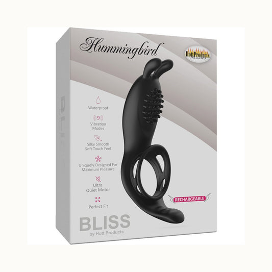 Bliss Humingbird Vibrating Cock Ring With Clit | 818631032938 | Available at EroticWarehouse.com