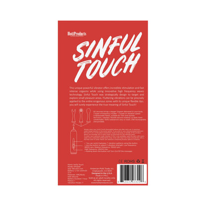 Bliss Sinful Touch Pink | 818631033096 | Available at EroticWarehouse.com