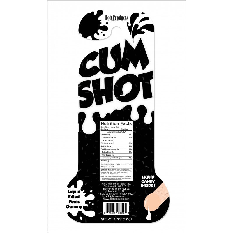 Cum Shots Liquid Filled Gummy Pecker | 818631033294 | Available at EroticWarehouse.com