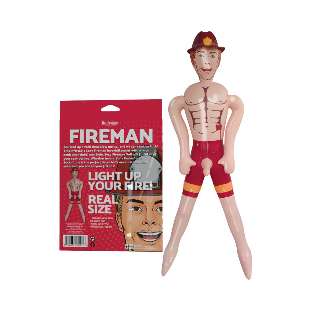 Fireman Inflatable Party Doll | 818631033355 | Available at EroticWarehouse.com