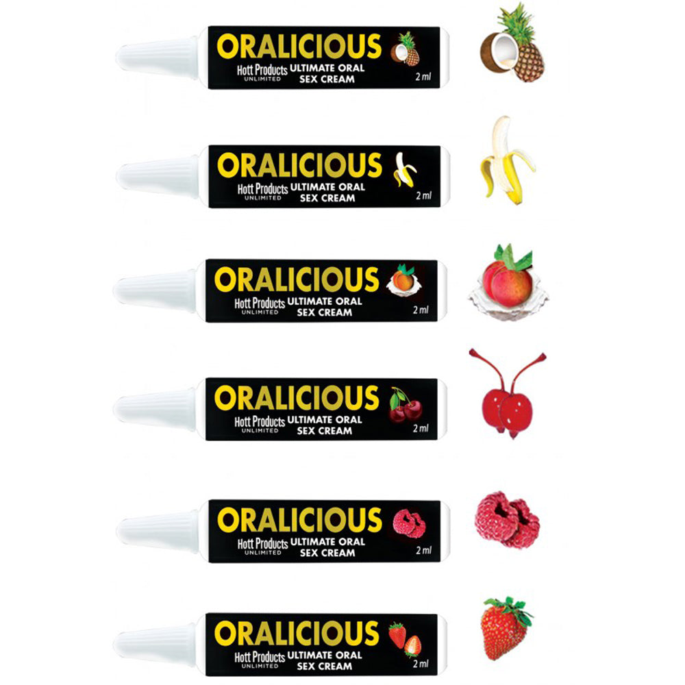 Oralicious Assorted Flavors 144Pc 2 ml. Tubes | 818631033508 | Available at EroticWarehouse.com