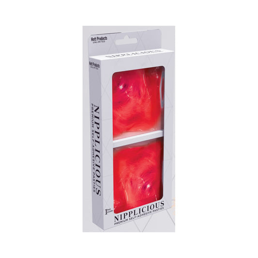 Nipplicious Furball Pasties Red | 818631034567 | Available at EroticWarehouse.com