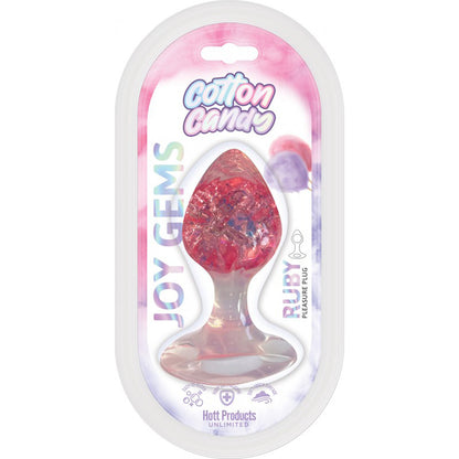 Cotton Candy Joy Gems Ruby Silicone Plug | 818631034956 | Available at EroticWarehouse.com