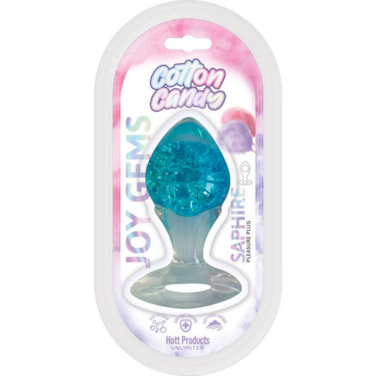 Cotton Candy Joy Gems Saphire Silicone Plug | 818631034970 | Available at EroticWarehouse.com