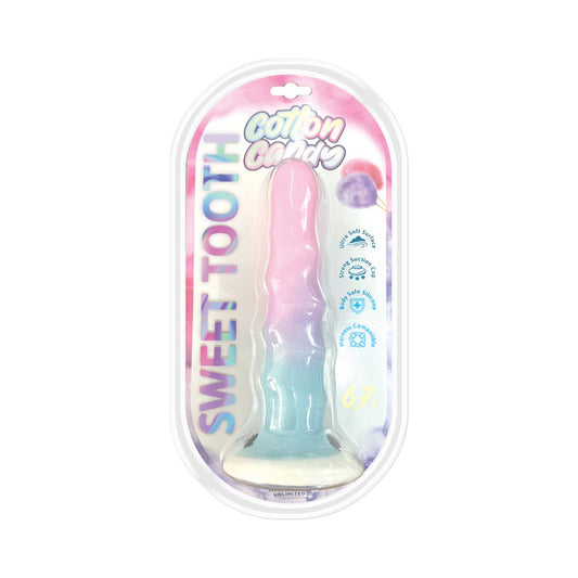 Cotton Candy Sweet Tooth 6.7'' Dildo | 818631035021 | Available at EroticWarehouse.com