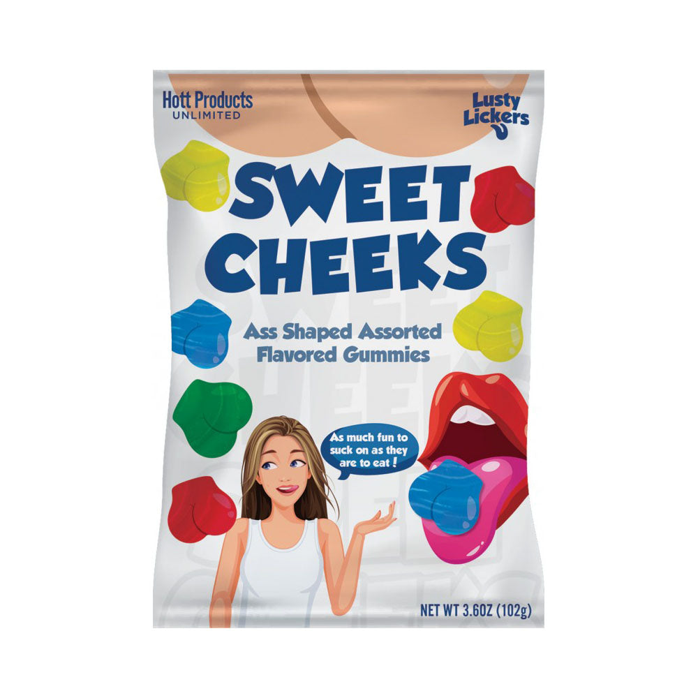 Sweet Cheeks Ass Shaped Gummies 12Pc Display | 818631035120 | Available at EroticWarehouse.com