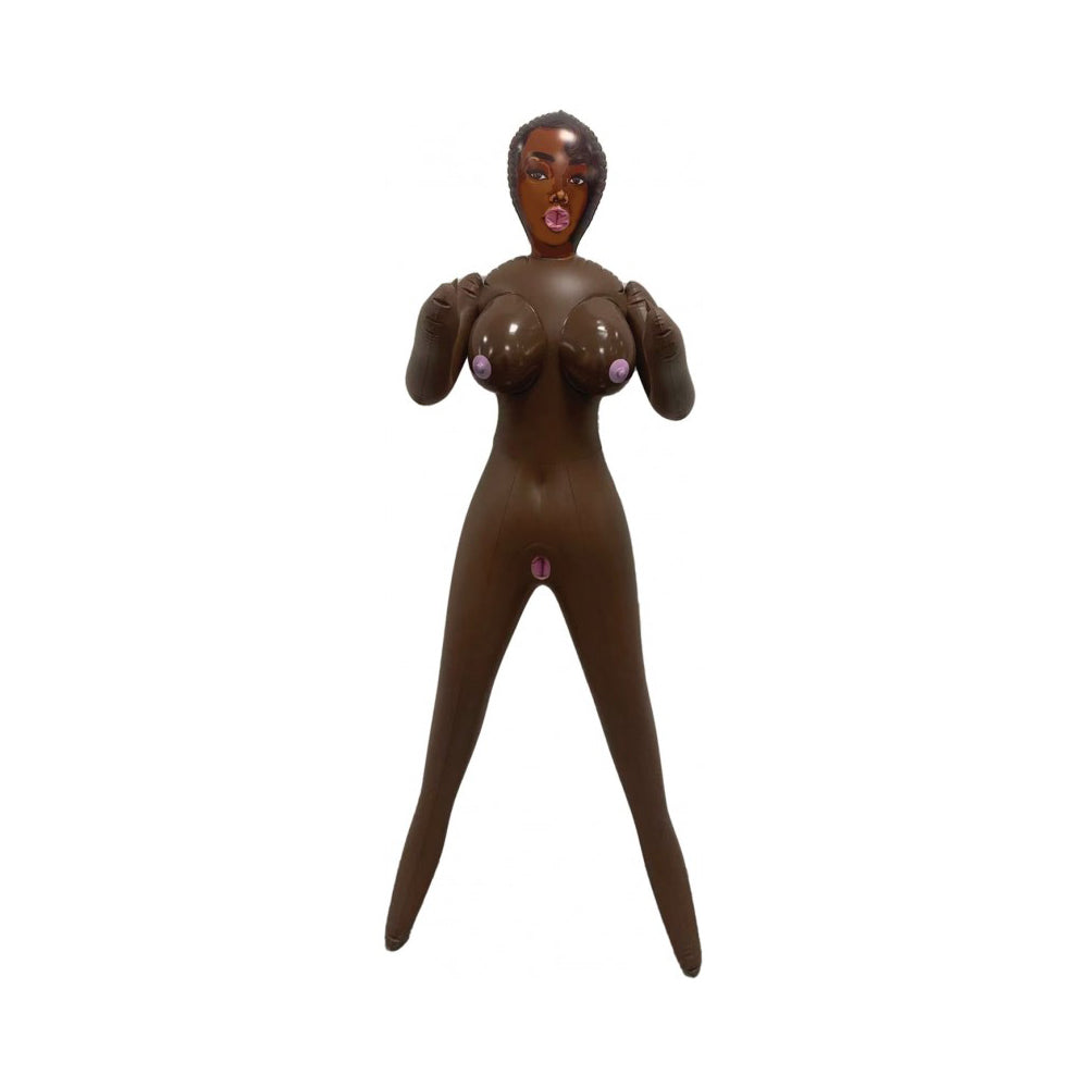 Delicious Destiny Blow Up Doll Female African American | 818631035328 | Available at EroticWarehouse.com